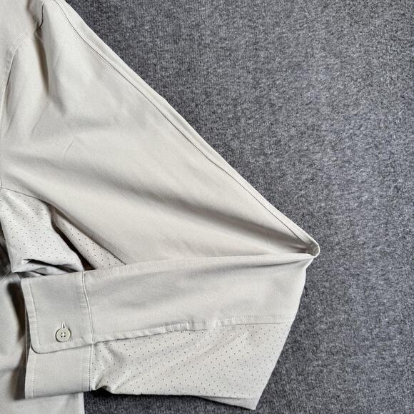 Lululemon Venture Overshirt Mens Medium L/S Button Down Stretch Vapor - Picture 12 of 14